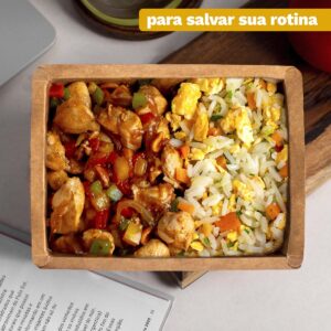 marmita Frango e chop suey